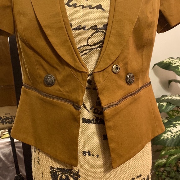 NWT Worthington Womens Short Utility Jacket, Sz. S, Monk Brown - Picture 7 of 13